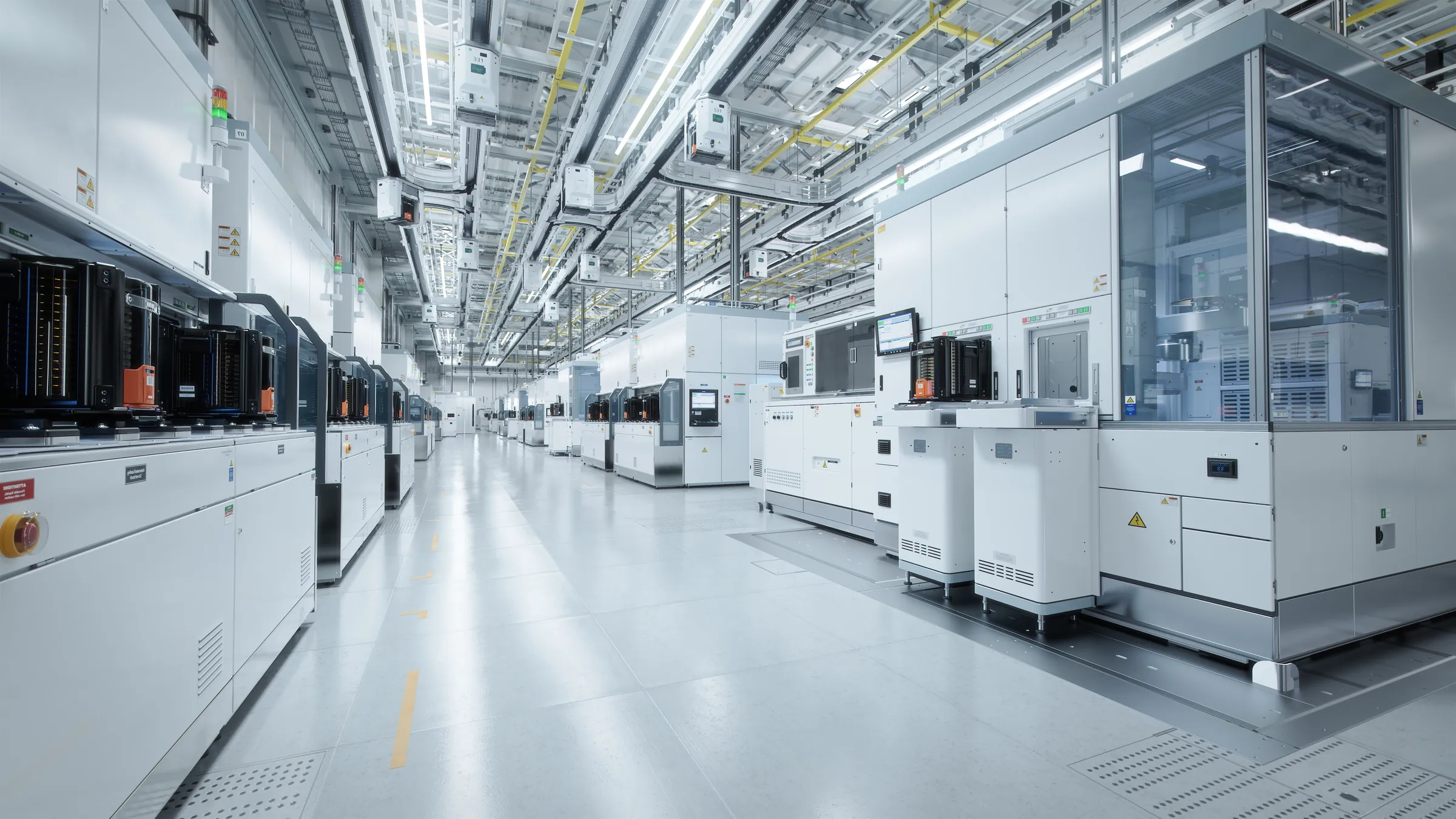 Anti-static / ESD flooring resin floor system on an industrial floor